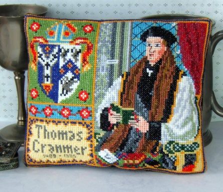 Thomas Cranmer Cross stitch kit of Thomas Cranmer